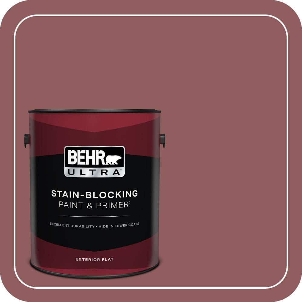 BEHR ULTRA 1 gal. #S130-6 Spiced Potpourri Flat Exterior Paint & Primer