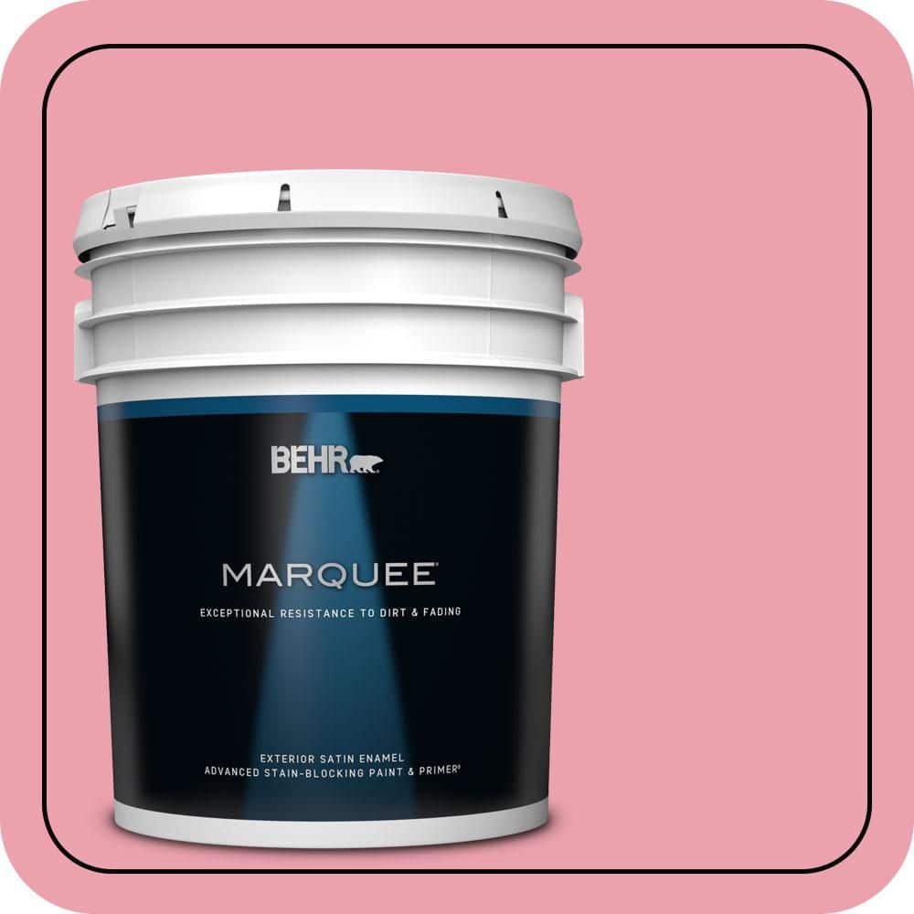 BEHR MARQUEE 5 gal. #P150-3 Pinque Satin Enamel Exterior Paint & Primer