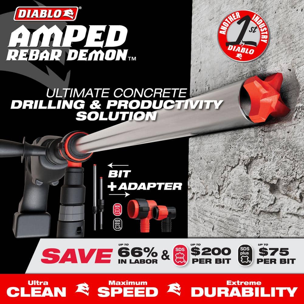 DIABLO AMPED Rebar Demon SDS-Max Snap-Lock Adapter (3)