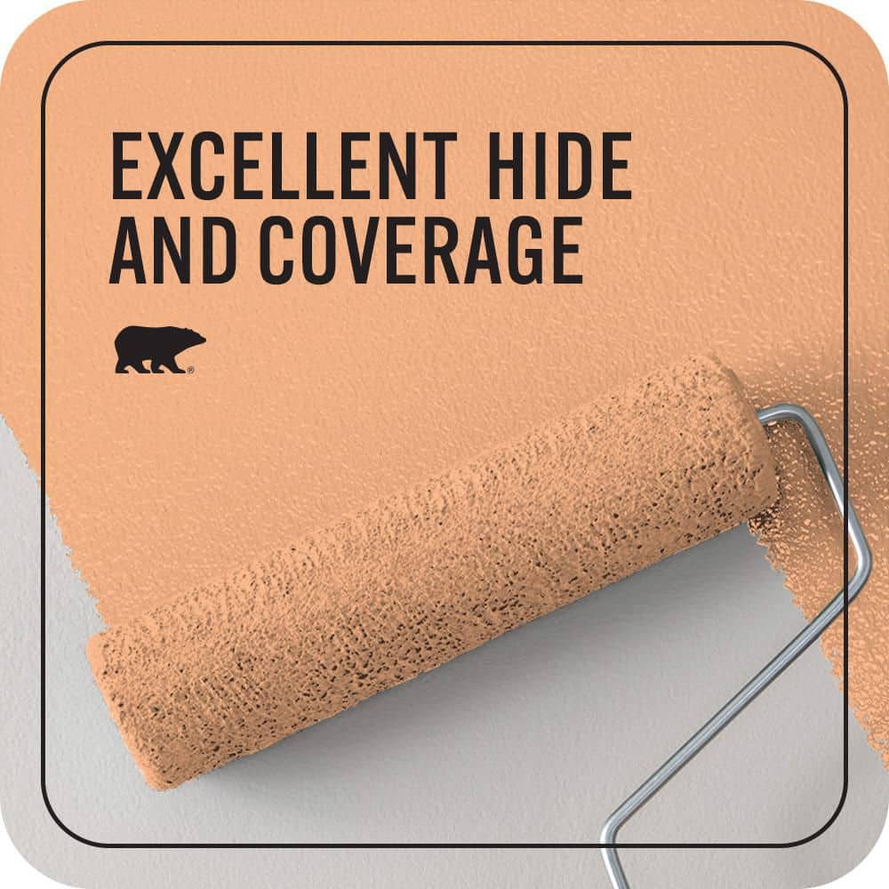 BEHR PREMIUM PLUS 1 qt. #250D-4 Autumn Mist Flat EcoMix Plant-Based Interior Paint & Primer (2)