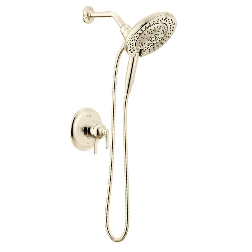 Delta Bonacci In2ition 1-Handle Shower Trim in Lumicoat Polished Nickel (Valve Not Included) (1)