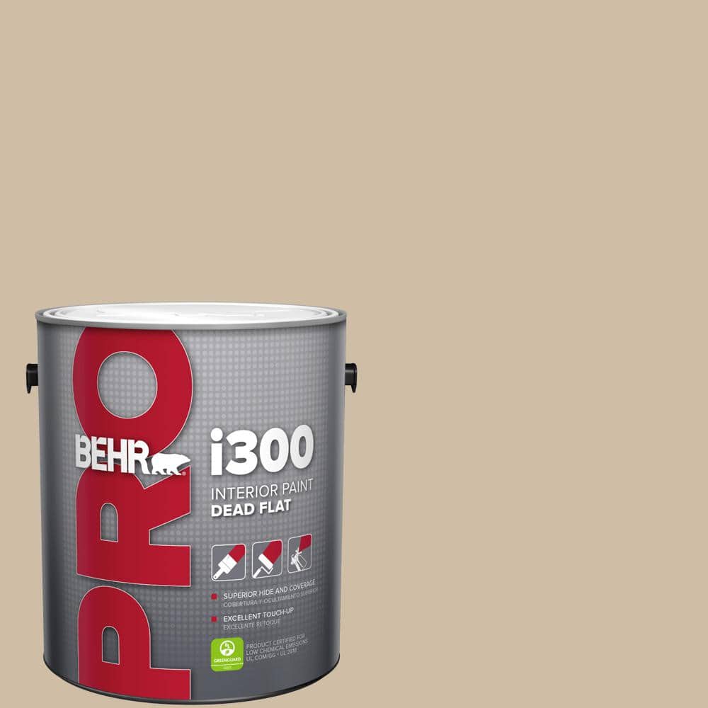 BEHR PRO 1 gal. #PWL-83 Distant Tan Dead Flat Interior Paint