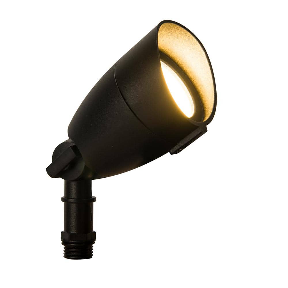 Commercial Electric 120-Volt to 277-Volt 14-Watt 1100 Lumens Black Integrated LED Outdoor Flood Light (4)