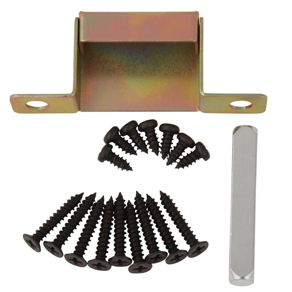 Prime-Line Security Screen or Storm Door Lever Set, Lock Cylinder, Diecast, Black (3)