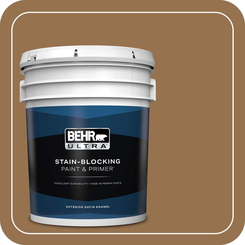 BEHR ULTRA 5 gal. #S280-7 Roasted Squash Satin Enamel Exterior Paint & Primer