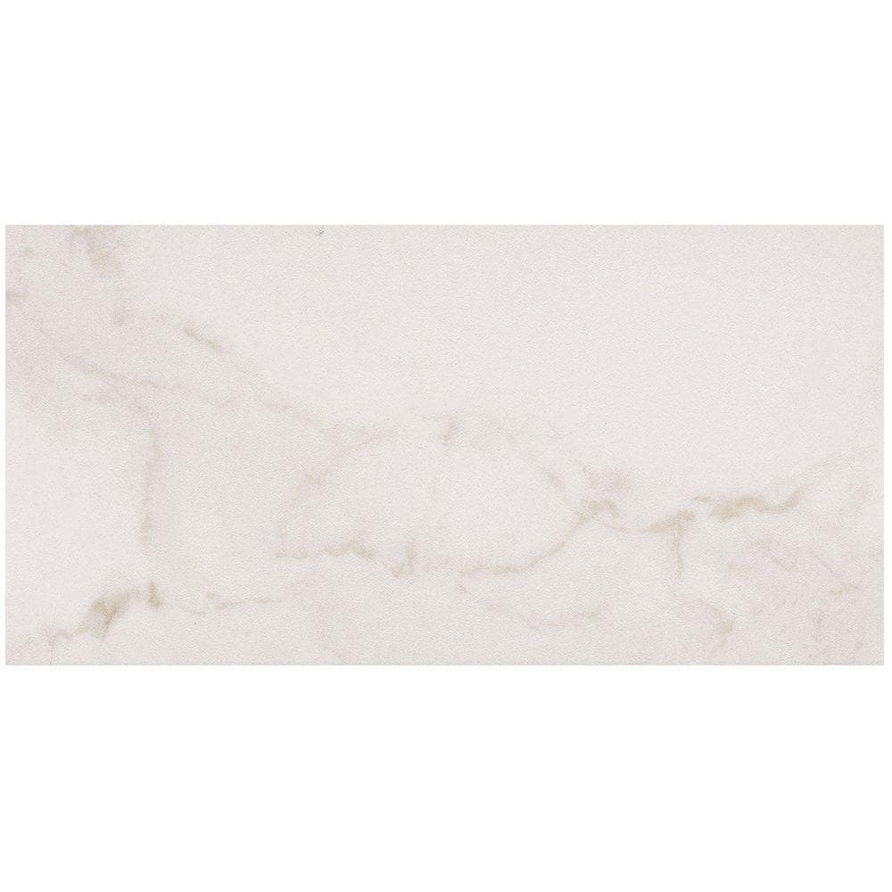 Marazzi VitaElegante Bianco 12 in. x 24 in. Porcelain Floor and Wall Tile