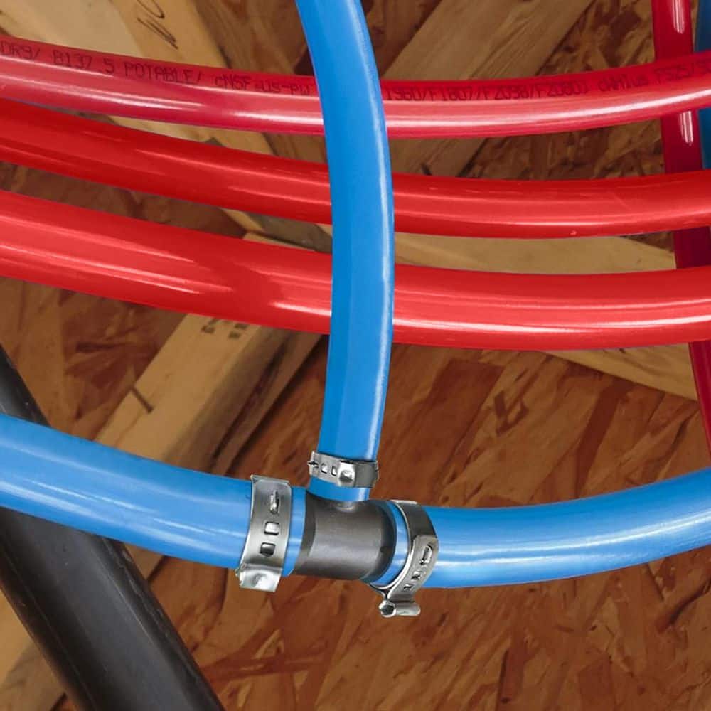 PLUMBFLEX 1/2 in. x 2 ft. PEX-B Tube Stick, Polyethylene Pack of Red and Blue Pex Pipe Tubing for Potable Water (3)