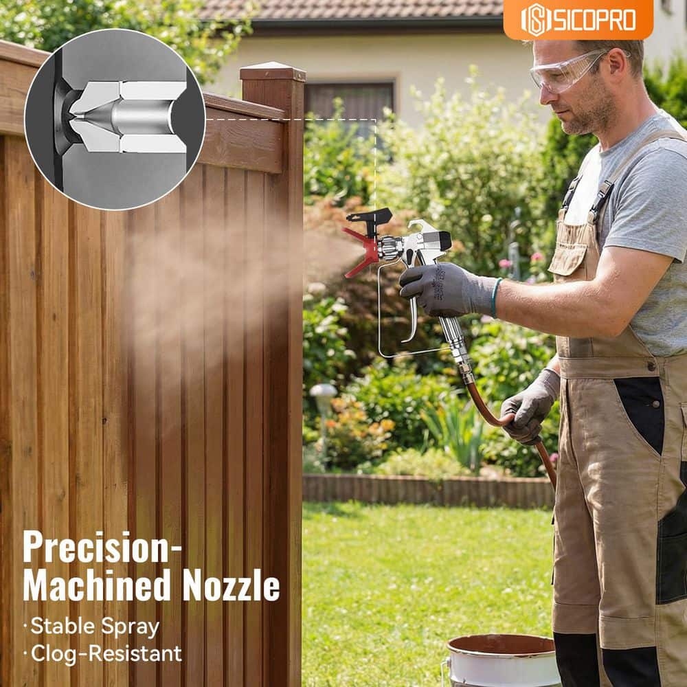 Unbranded Airless Paint Sprayer 3600 PSI Spray Gun Kit with Hose, Extension Pole, Spray Tips and Filters Included (2)