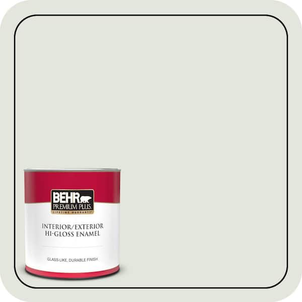 BEHR PREMIUM PLUS #BL-W06 Whispering Waterfall Flat Interior/Exterior Paint & Primer Color Sample (2)
