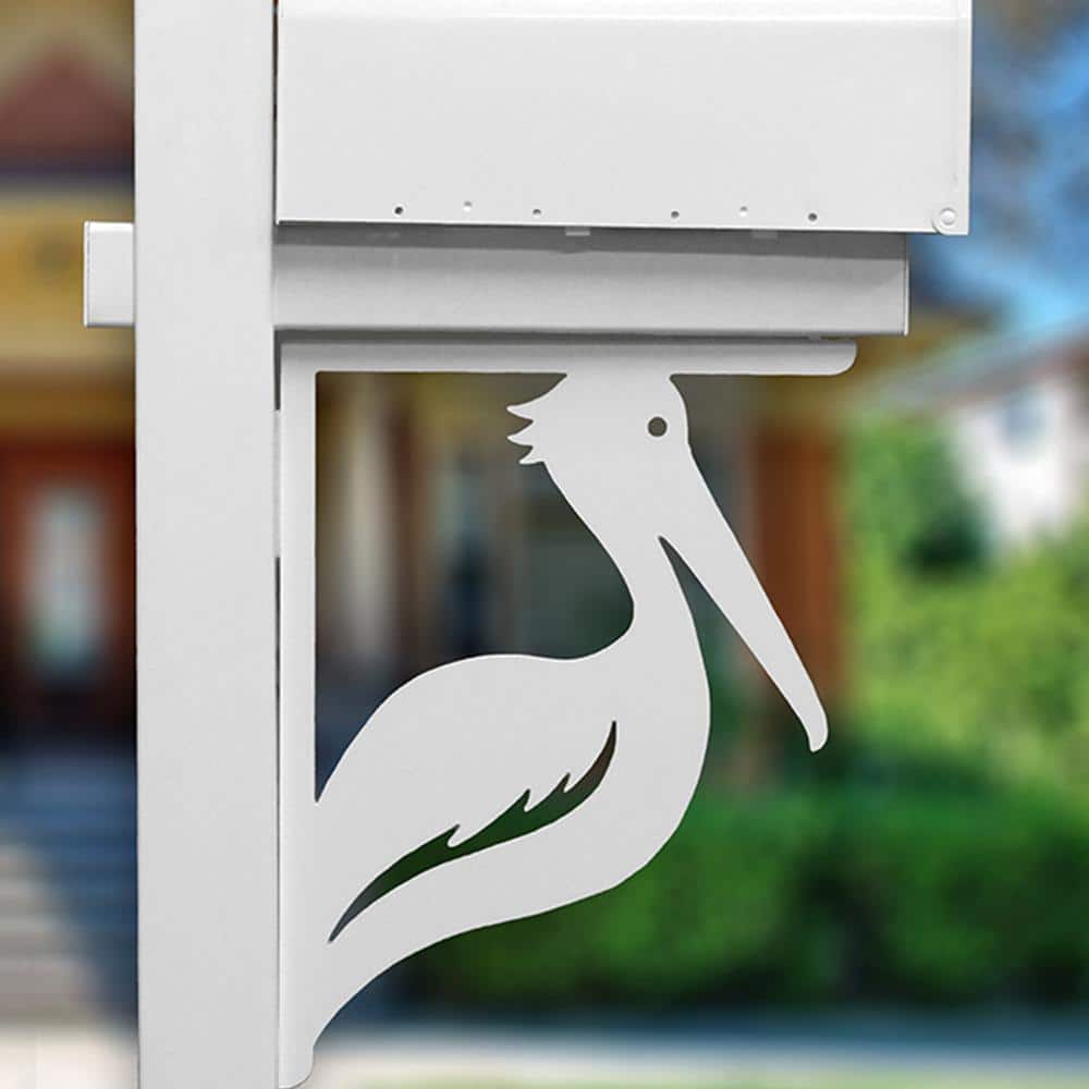 Nature Brackets Decorative 16 in. Paintable PVC Pelican Mailbox or Porch Bracket (2)