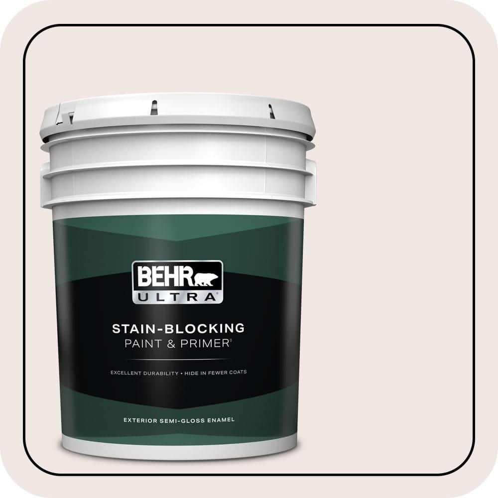 BEHR ULTRA 5 gal. #690E-1 Shell Brook Semi-Gloss Enamel Exterior Paint & Primer