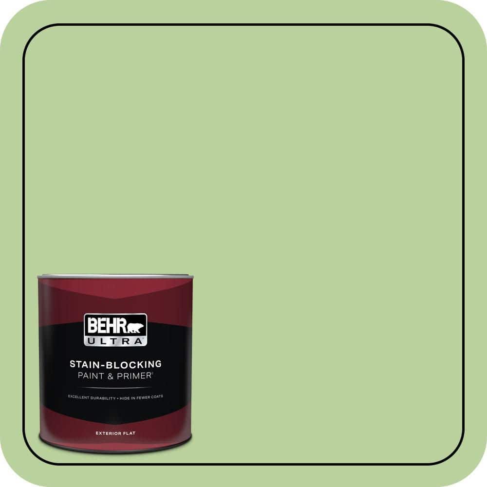 BEHR ULTRA 1 qt. #P380-4 Four Leaf Clover Flat Exterior Paint & Primer