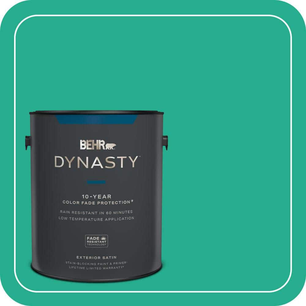 BEHR DYNASTY 1 gal. #P430-5 Enchanted Wells Satin Enamel Exterior Stain-Blocking Paint & Primer