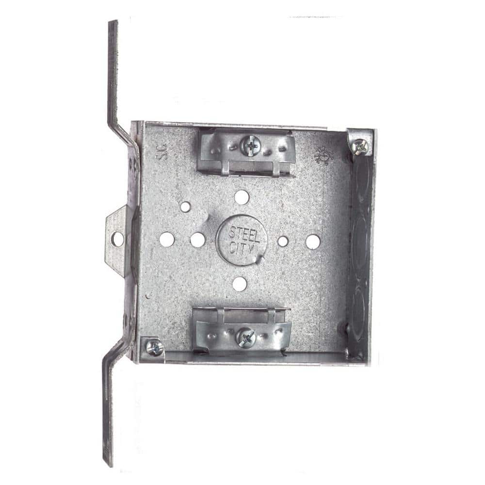Steel City 4 in. Steel Square Electrical Box (52151CVX-25R) (1)