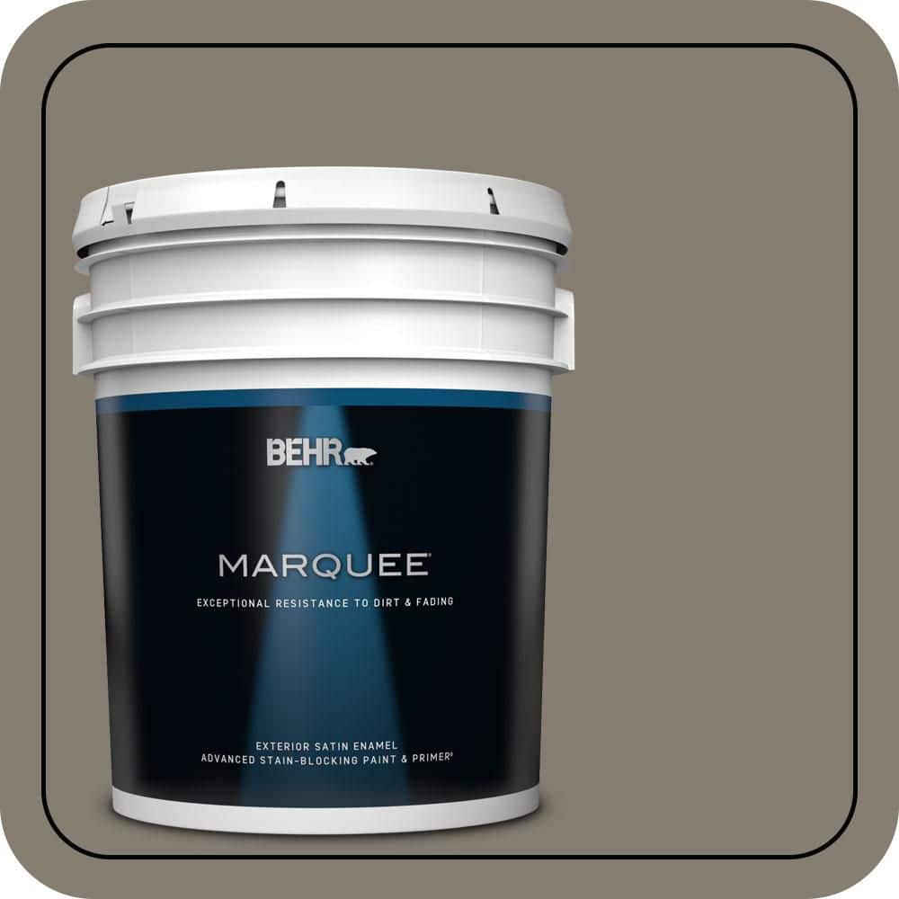 BEHR MARQUEE 5 gal. #MQ2-53 Smoky Trout Satin Enamel Exterior Paint & Primer
