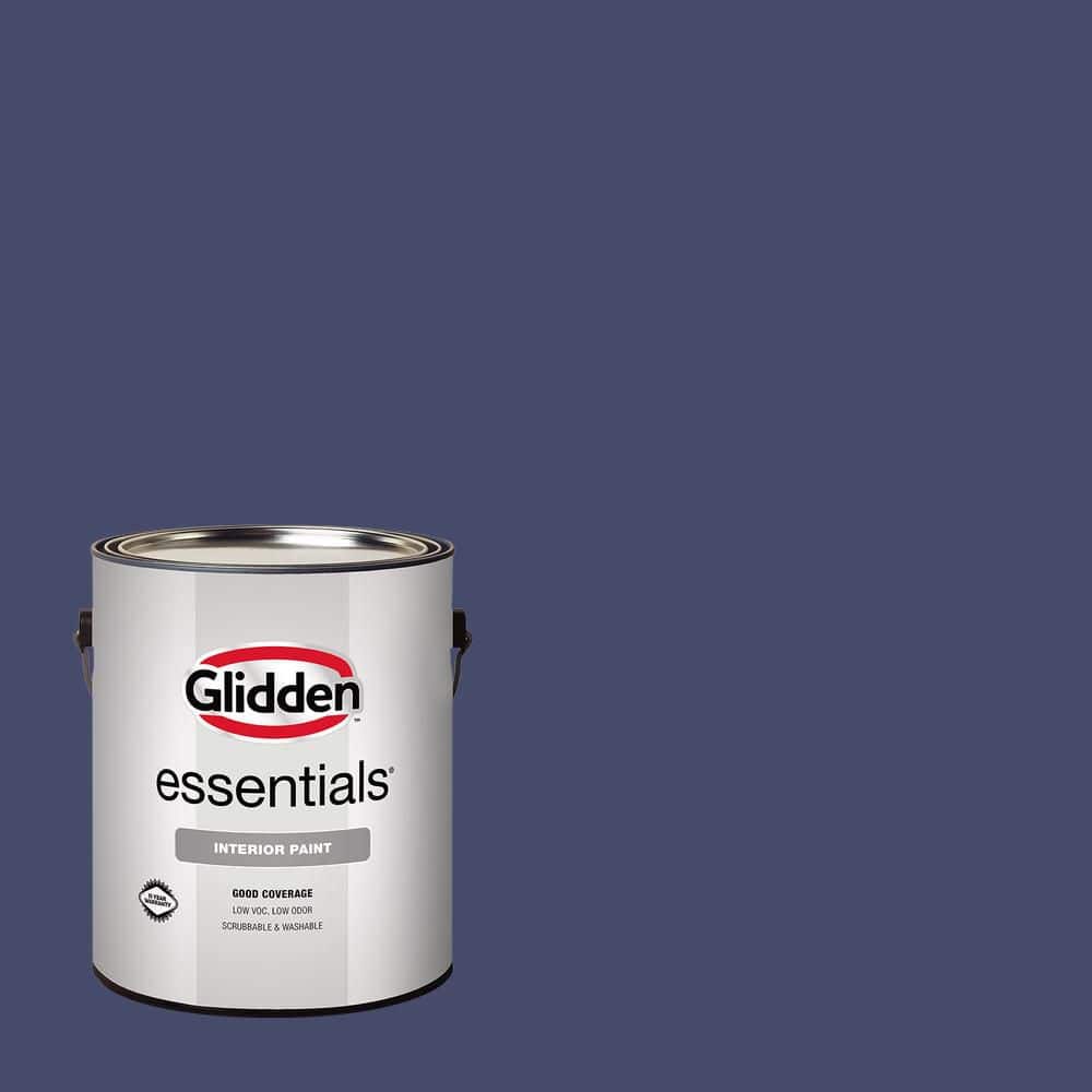 Glidden Essentials 1 gal. PPG1169-7 Royal Hyacinth Flat Interior Paint (2)