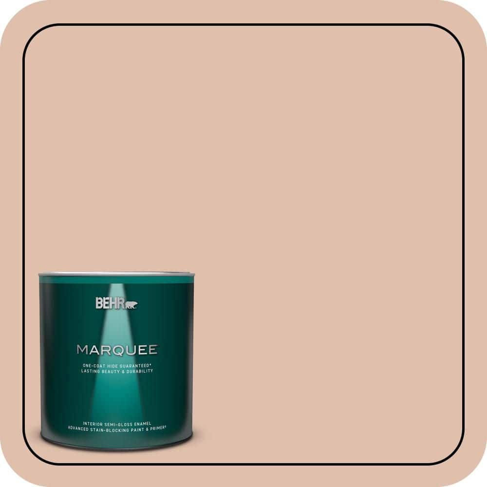 BEHR MARQUEE 1 qt. #S200-2 Cinnamon Tea Semi-Gloss Enamel Interior Paint & Primer