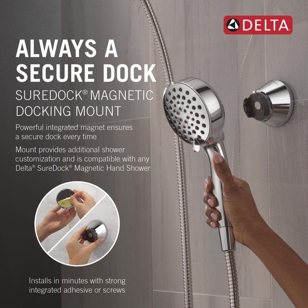 Delta SureDock Magnetic Docking Handheld Shower Mount (2)