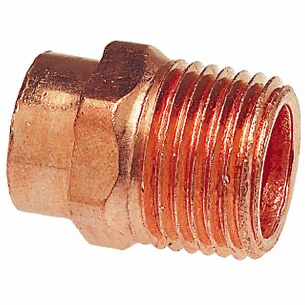 Everbilt 1 in. Copper Pressure Cup x MIP Male Adapter Fitting (2)