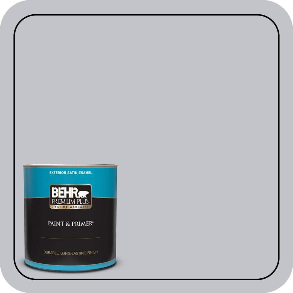 BEHR PREMIUM PLUS 1 qt. #N540-2 Glitter color Satin Enamel Exterior Paint & Primer