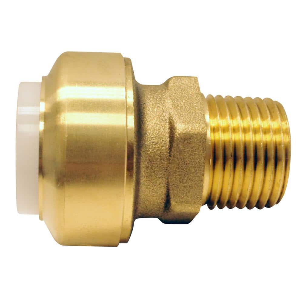 Tectite 3/4 in. Brass Push-To-Connect PVC IPS 3/4 in. Male Pipe Thread Adapter