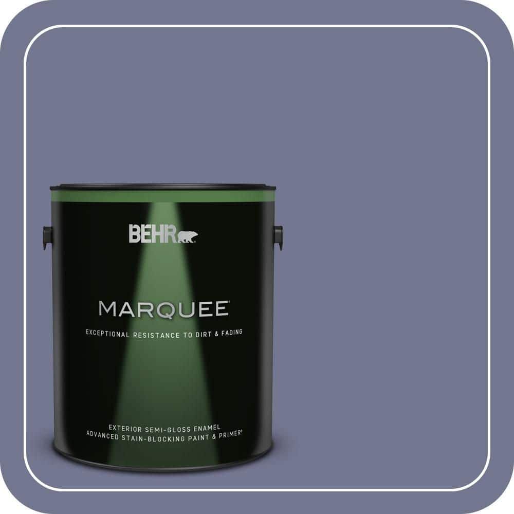 BEHR MARQUEE 1 gal. #MQ5-07 Little Theater Semi-Gloss Enamel Exterior Paint & Primer