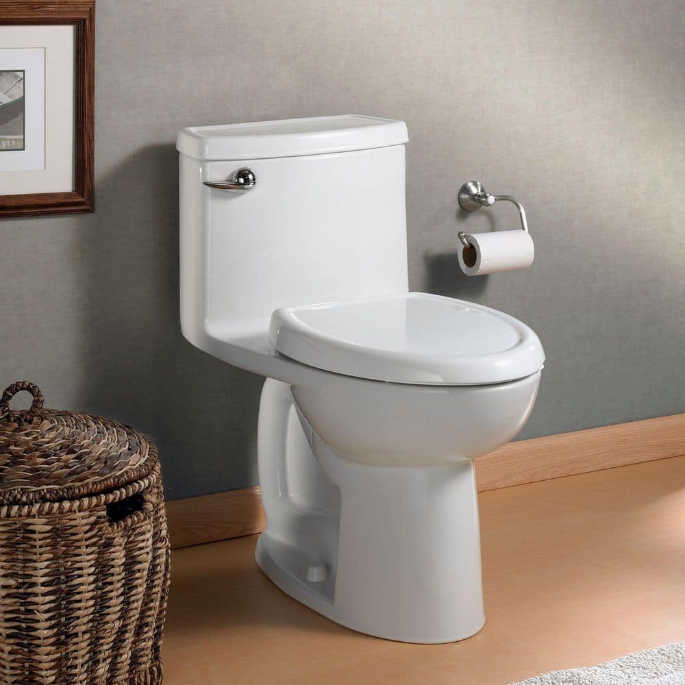 American Standard Compact Cadet 3-FloWise Tall Height 1-Piece 1.28 GPF Single Flush Elongated Toilet in White, Seat Included