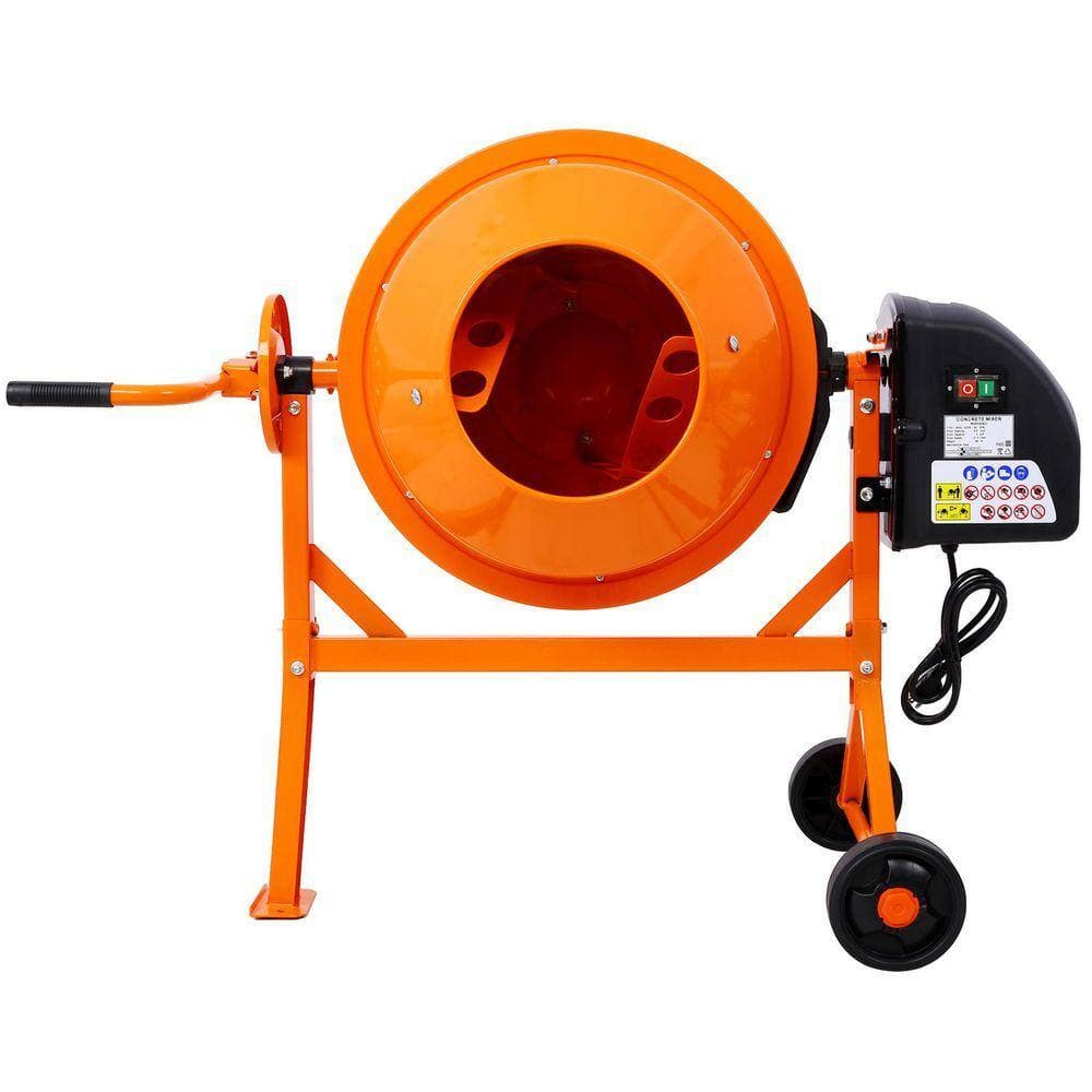 Miscool Avex 3 Cu. Ft Electric Concrete Mixer Machine 110v AC Motor Portable Power Cement Mixers (3)