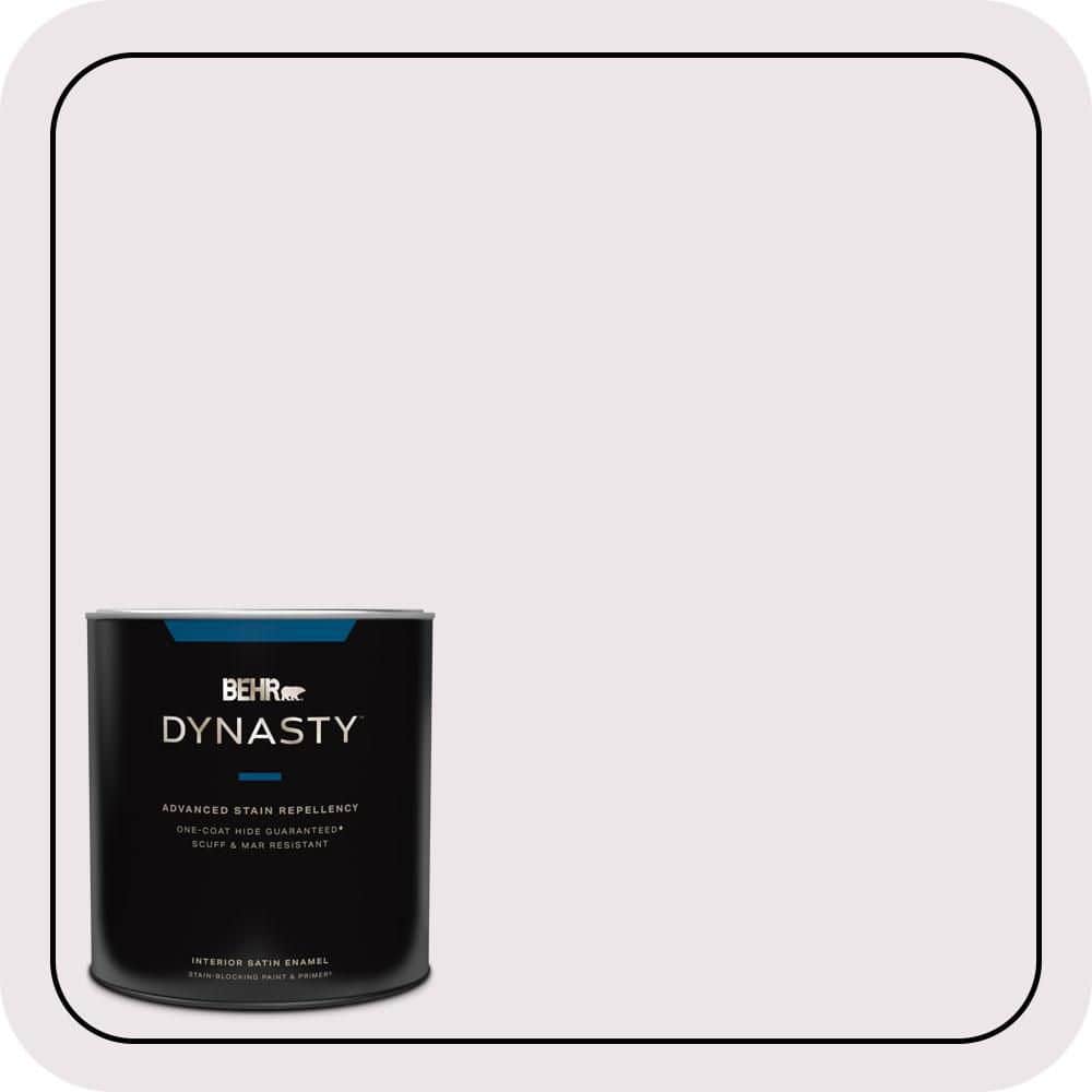 BEHR DYNASTY 1 qt. #670C-1 November Pink Satin Enamel Interior Stain-Blocking Paint & Primer