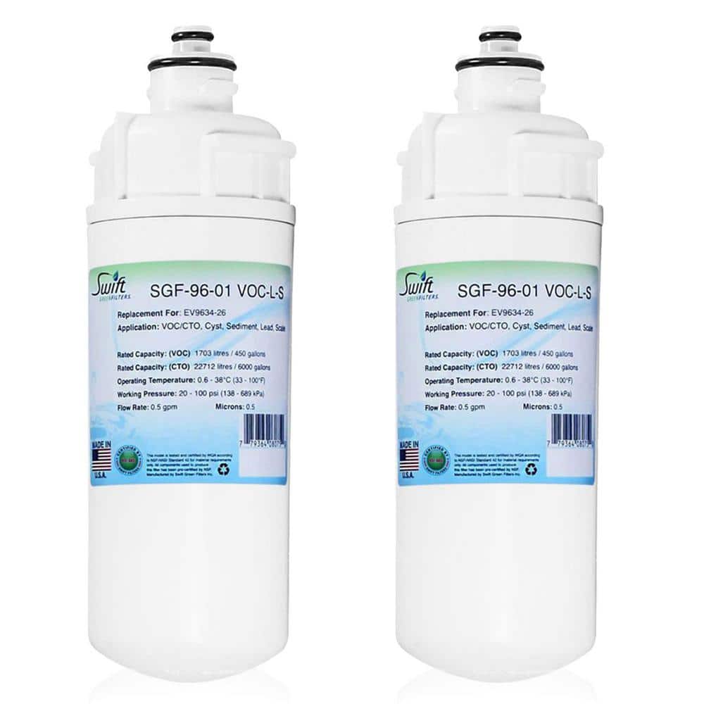 Swift Green Filters SGF-96-01 VOC-L-S Compatible Commercial Water Filter for EV9634-26, EV9730-06 (2-Pack) (1)