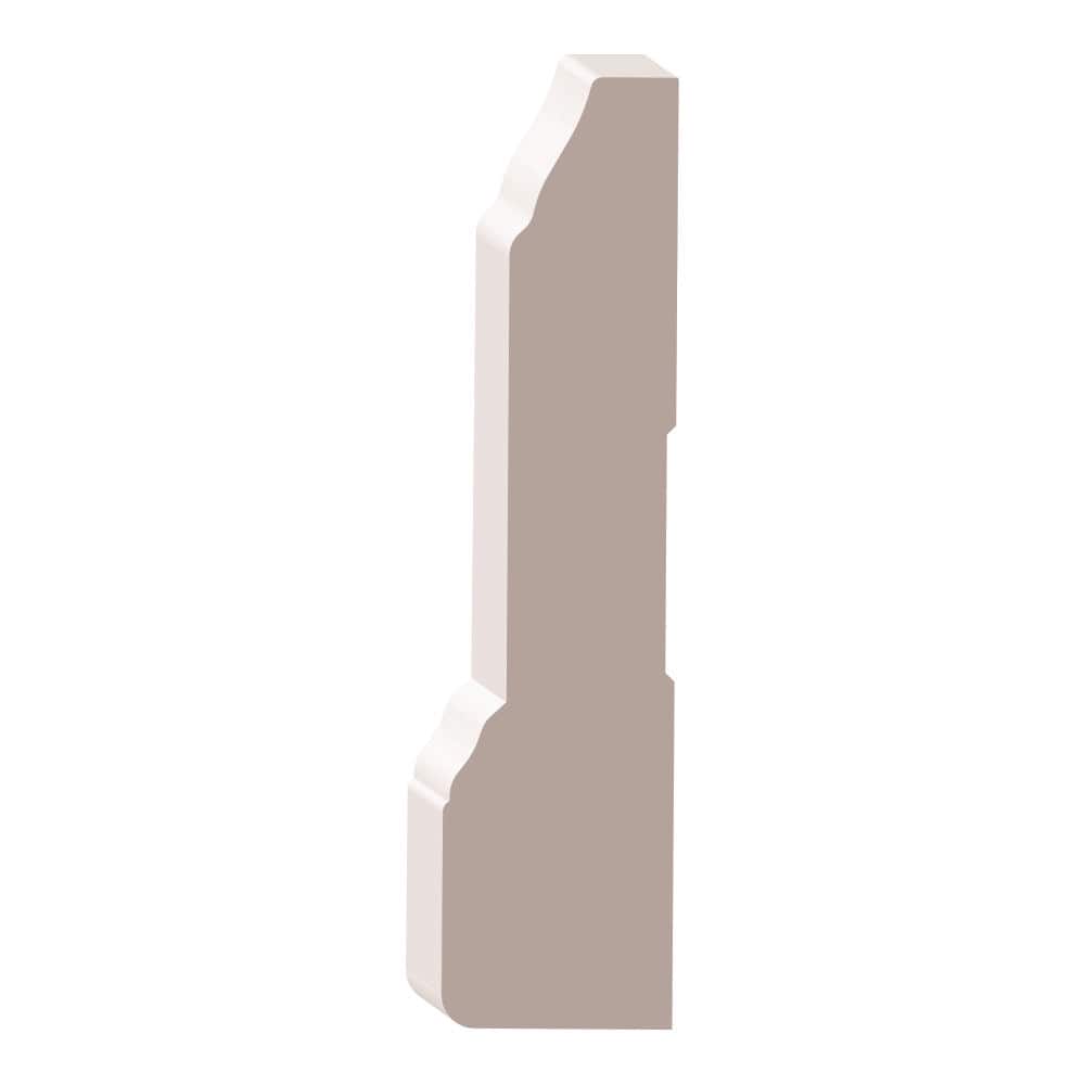 HOUSE OF FARA 13/16 in. D x 3-1/4 in. W x 96 in. L Primed MDF Casing Drip Cap Moulding (1)