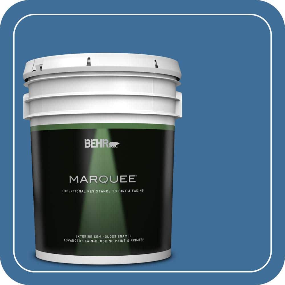 BEHR MARQUEE 5 gal. #M520-6 National Anthem Semi-Gloss Enamel Exterior Paint & Primer