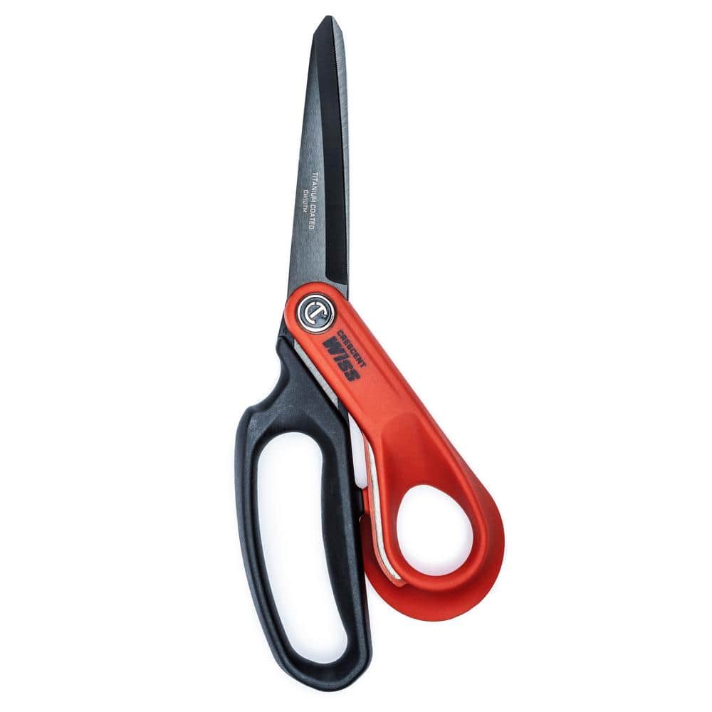 Crescent Wiss 10 in. Heavy Duty Titanium Coated Tradesmen Scissors