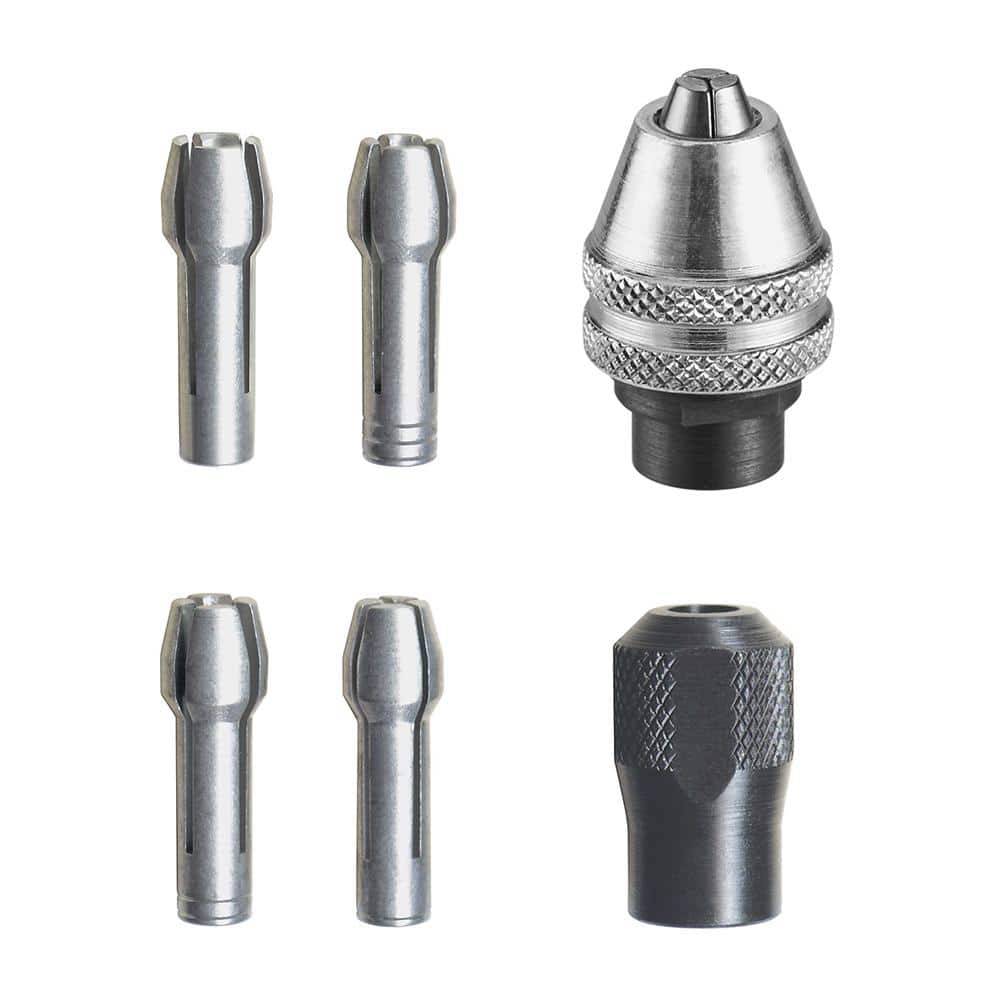 Dremel Rotary Tool Quick Change Collet Nuts (5-Piece) with 1/32 in. Rotary Tool Multi-Pro Chuck