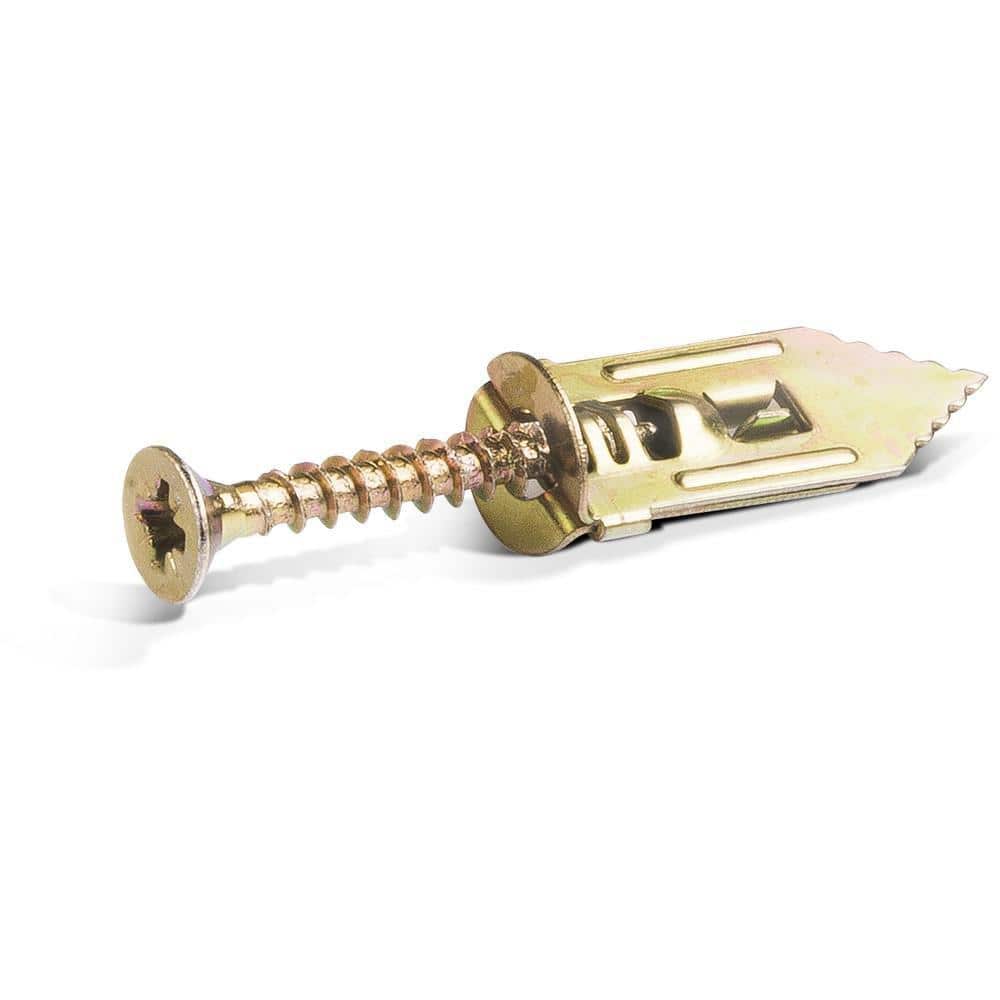 RAWLPLUG TAP-IT-PLUS + 7/32 in. x 1-1/2 in. Steel Ribbed Expansion Anchor + 50 lb. Drywall Anchor with Screw (100-Pack) (2)