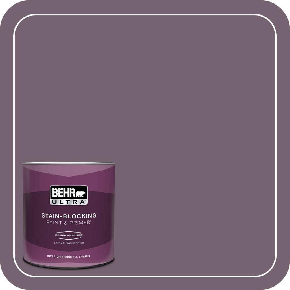 BEHR ULTRA 1 qt. #680F-6 Shy Violet Extra Durable Eggshell Enamel Interior Paint & Primer
