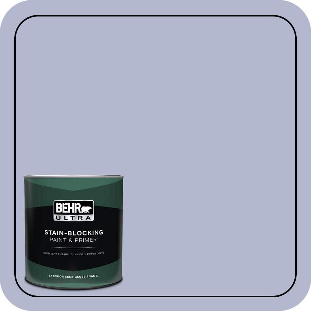 BEHR ULTRA 1 qt. #620C-3 Purple Surf Semi-Gloss Enamel Exterior Paint & Primer
