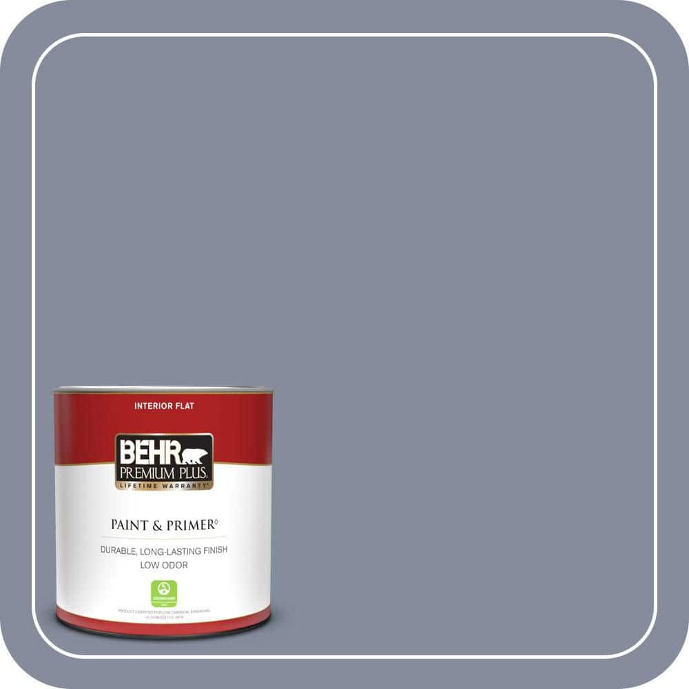 BEHR PREMIUM PLUS 1 qt. #MQ5-12 Applause Please Flat Low Odor Interior Paint & Primer