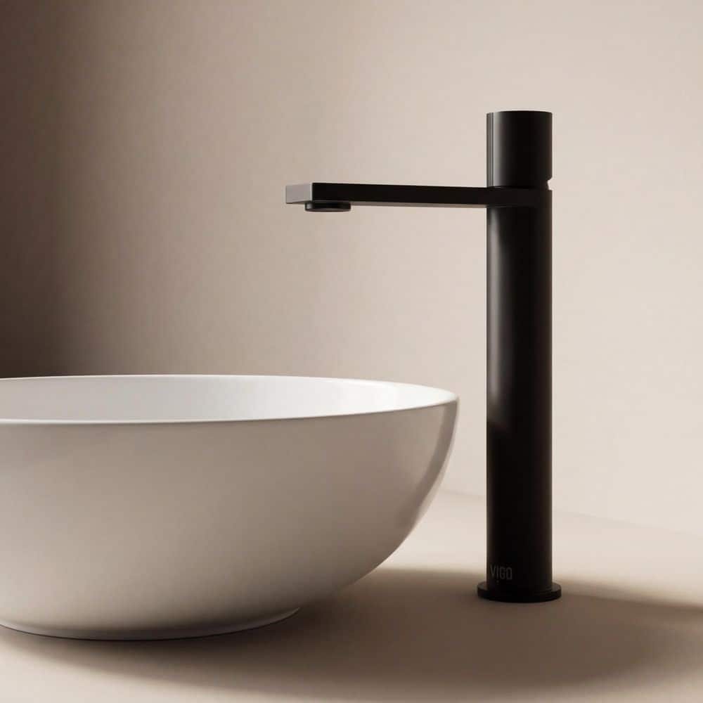 VIGO Gotham Single Handle Single-Hole Bathroom Vessel Faucet (2)