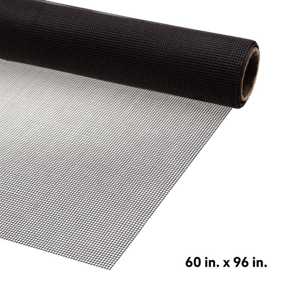 Prime-Line Screen Mesh Roll Standard Duty 60 x 96 in., Charcoal (1 Roll) (2)