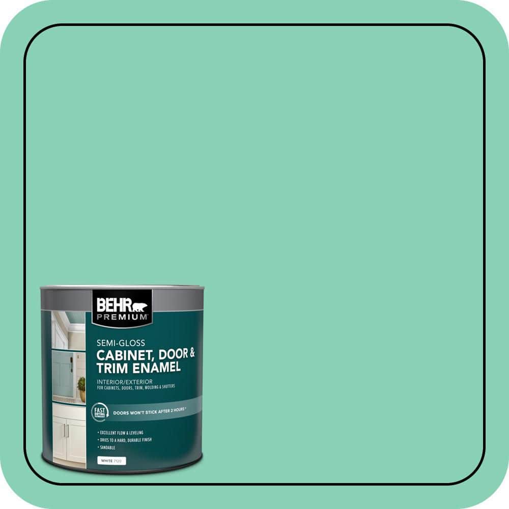 BEHR PREMIUM 1 qt. #P420-3 Tropical Trail Semi-Gloss Enamel Interior/Exterior Cabinet, Door & Trim Paint