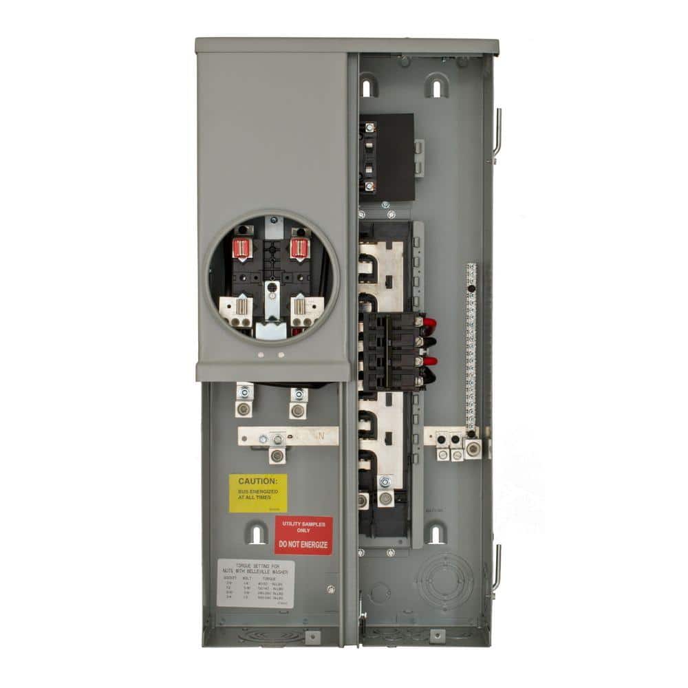 Siemens 200 Amp 8-Space 16-Circuit Overhead/Underground Surface Meter Combo Load Center (1)