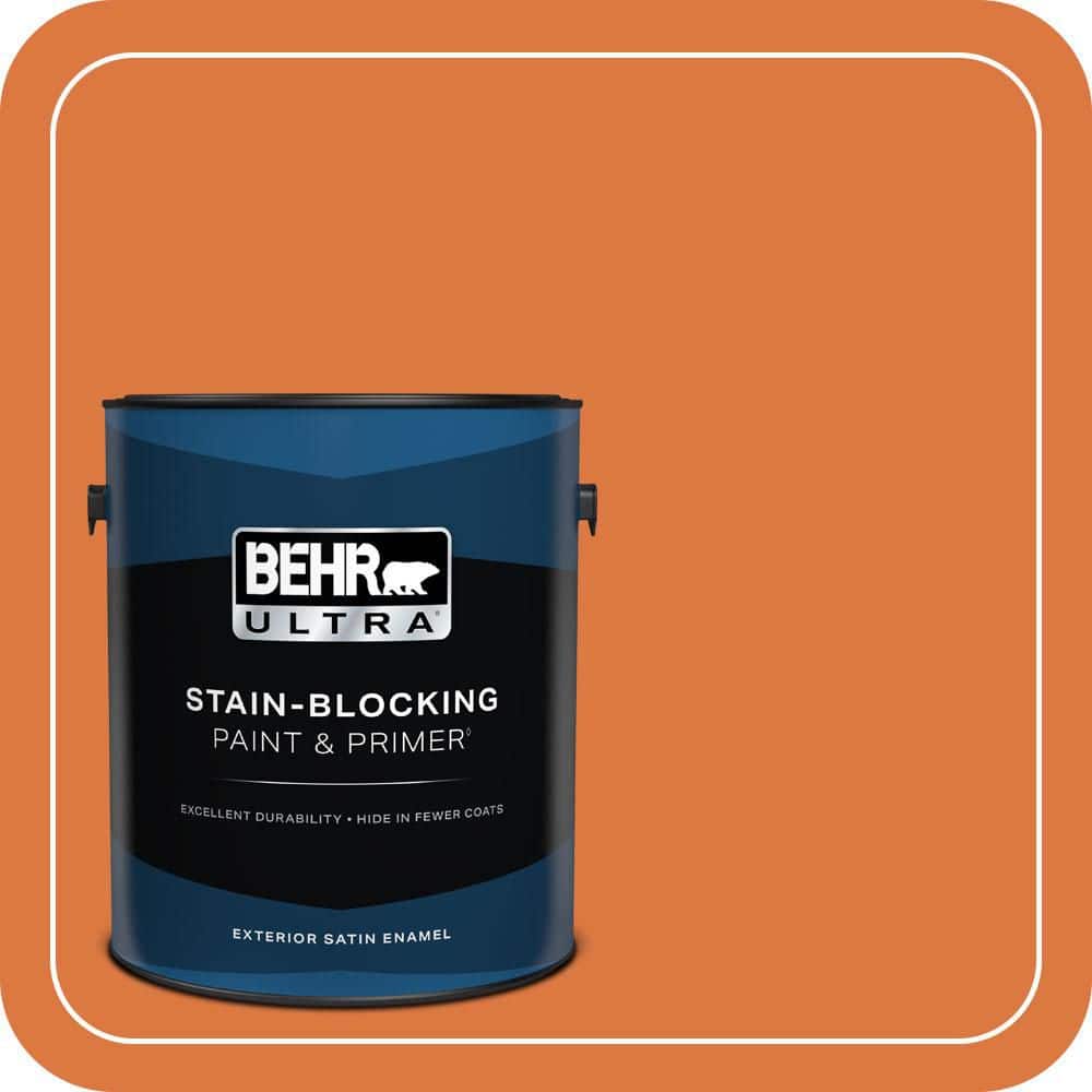 BEHR ULTRA 1 gal. #P210-7 Japanese Koi Satin Enamel Exterior Paint & Primer