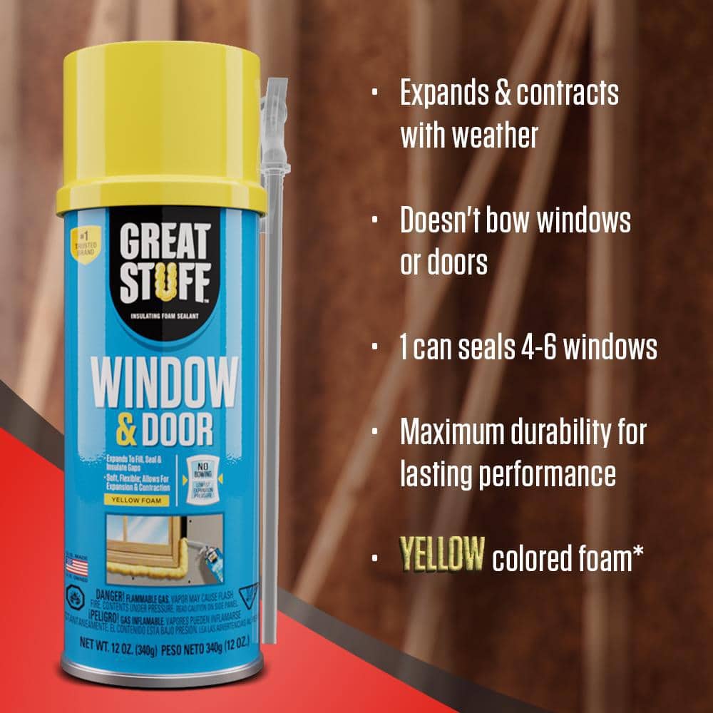 GREAT STUFF 12 oz. Window and Door Insulating Spray Foam Sealant (3)