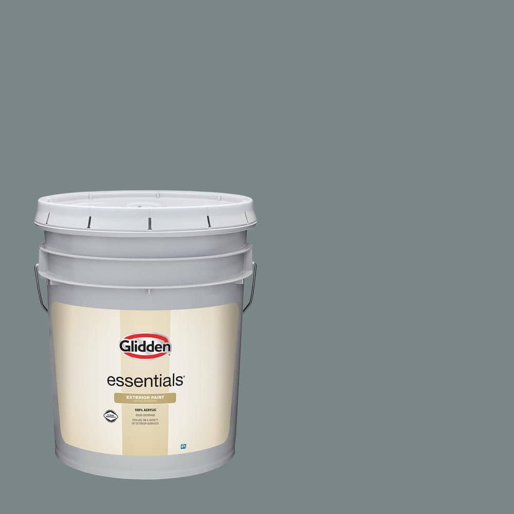 Glidden Essentials 5 gal. PPG1036-5 Rough Ride Semi-Gloss Exterior Paint