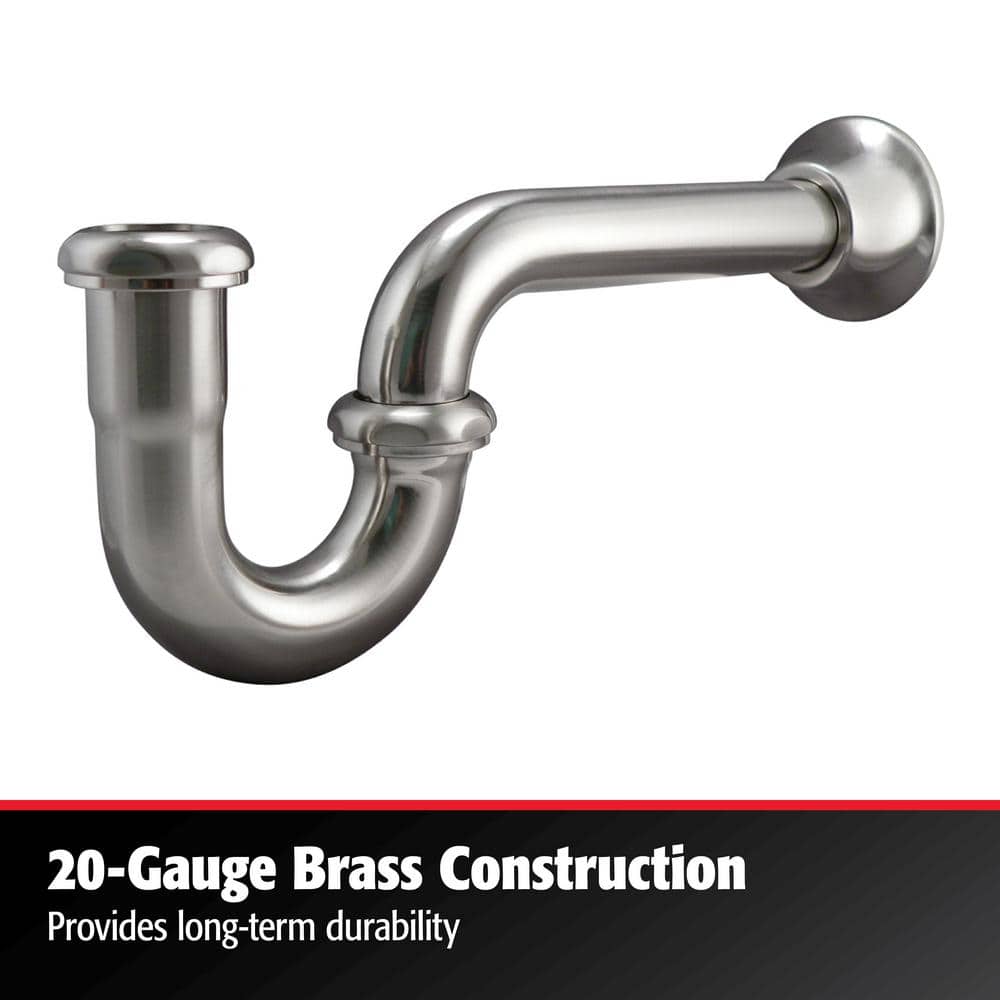 KEENEY 1-1/4 in. 1-1/4 in. Brass P-Trap (3)