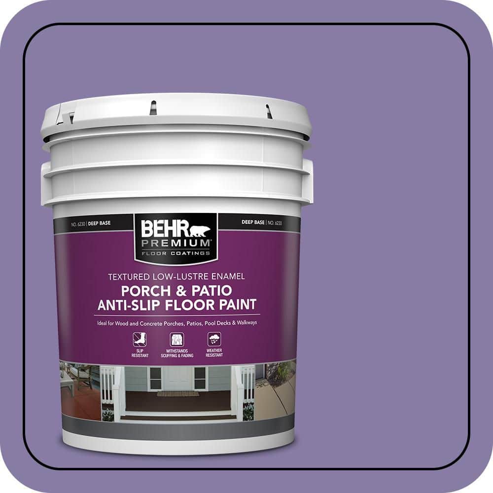 BEHR PREMIUM 5 gal. #M560-5 Second Pour Textured Low-Lustre Enamel Interior/Exterior Porch and Patio Anti-Slip Floor Paint