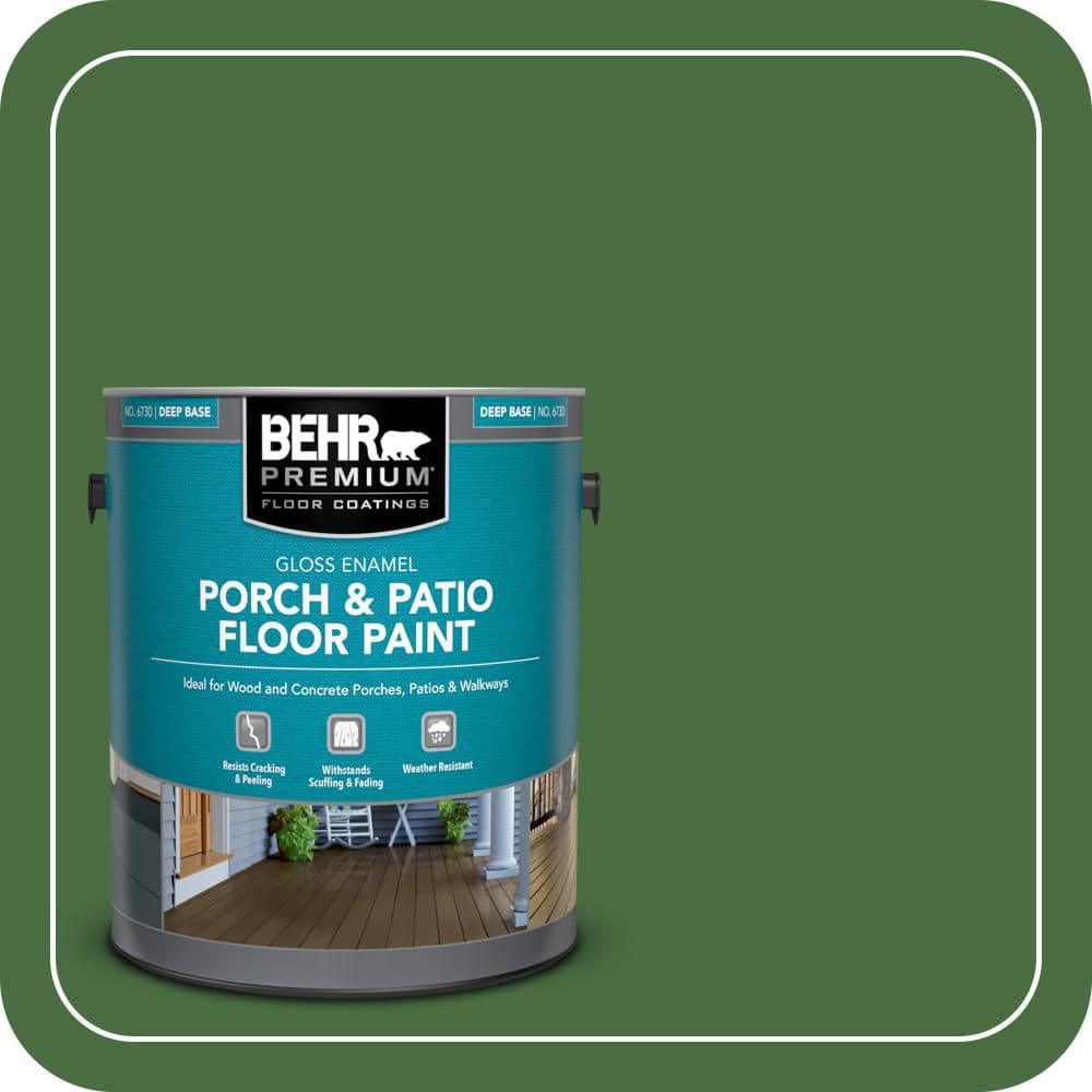 BEHR PREMIUM 1 gal. #S-H-440 Pine Scent Gloss Enamel Interior/Exterior Porch and Patio Floor Paint
