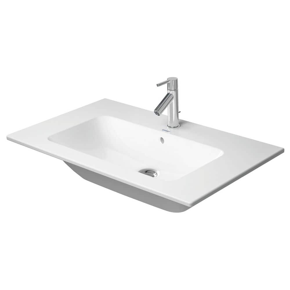 Duravit 19.25 in. W x 32.63 in. D Ceramic Vanity Top in White (1)