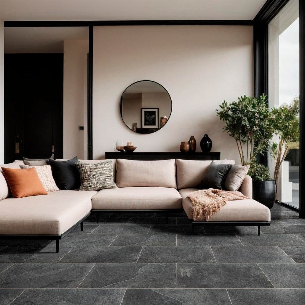 MSI Montauk Black 12 in. x 24 in. Gauged Slate Floor and Wall Tile (2 sq. ft. / Each) (3)
